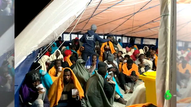 Migrantes rescatados Migrantes rescatados