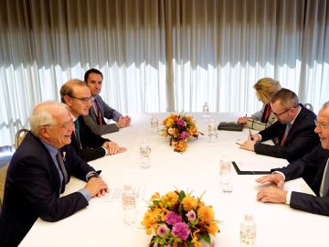 Reunión de Borrell con su homólogo ruso Reunión de Borrell con su homólogo ruso
