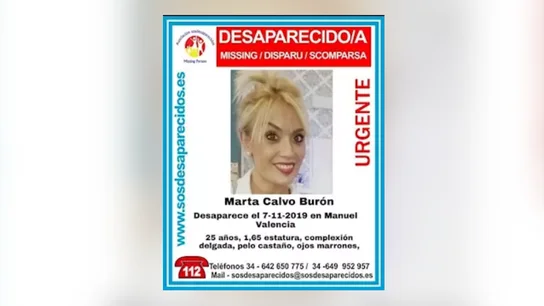 Cartel de búsqueda de Marta Calvo Cartel de búsqueda de Marta Calvo