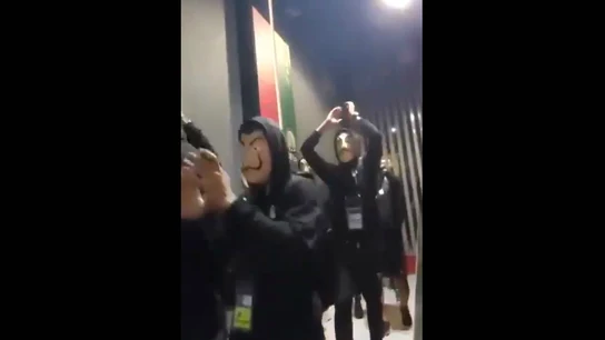 Egipto sub 23, con las máscaras de 'La Casa de Papel' Egipto sub 23, con las máscaras de 'La Casa de Papel'