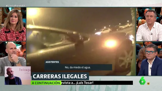 Imagen de una carrera ilegal en Vallecas Imagen de una carrera ilegal en Vallecas