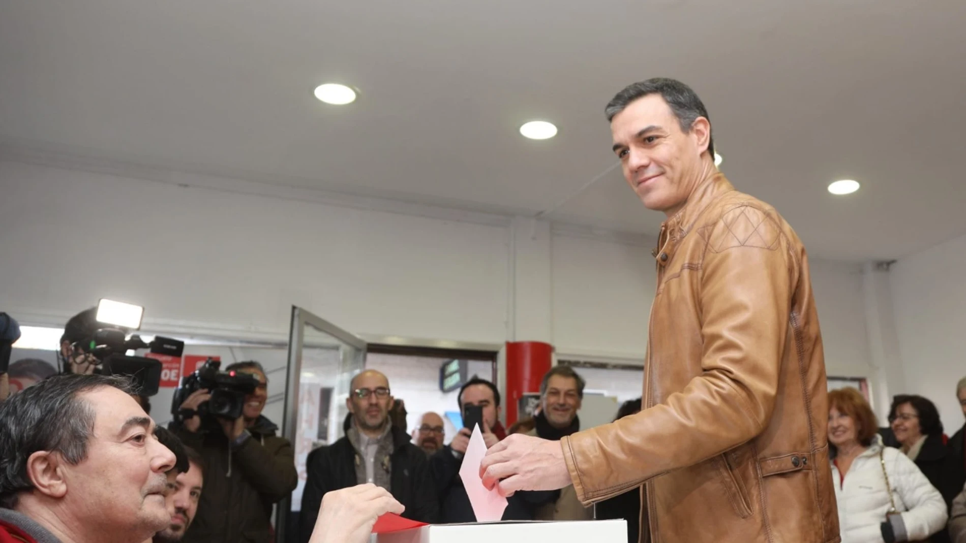 Pedro Sánchez en la consulta a la militancia del PSOE