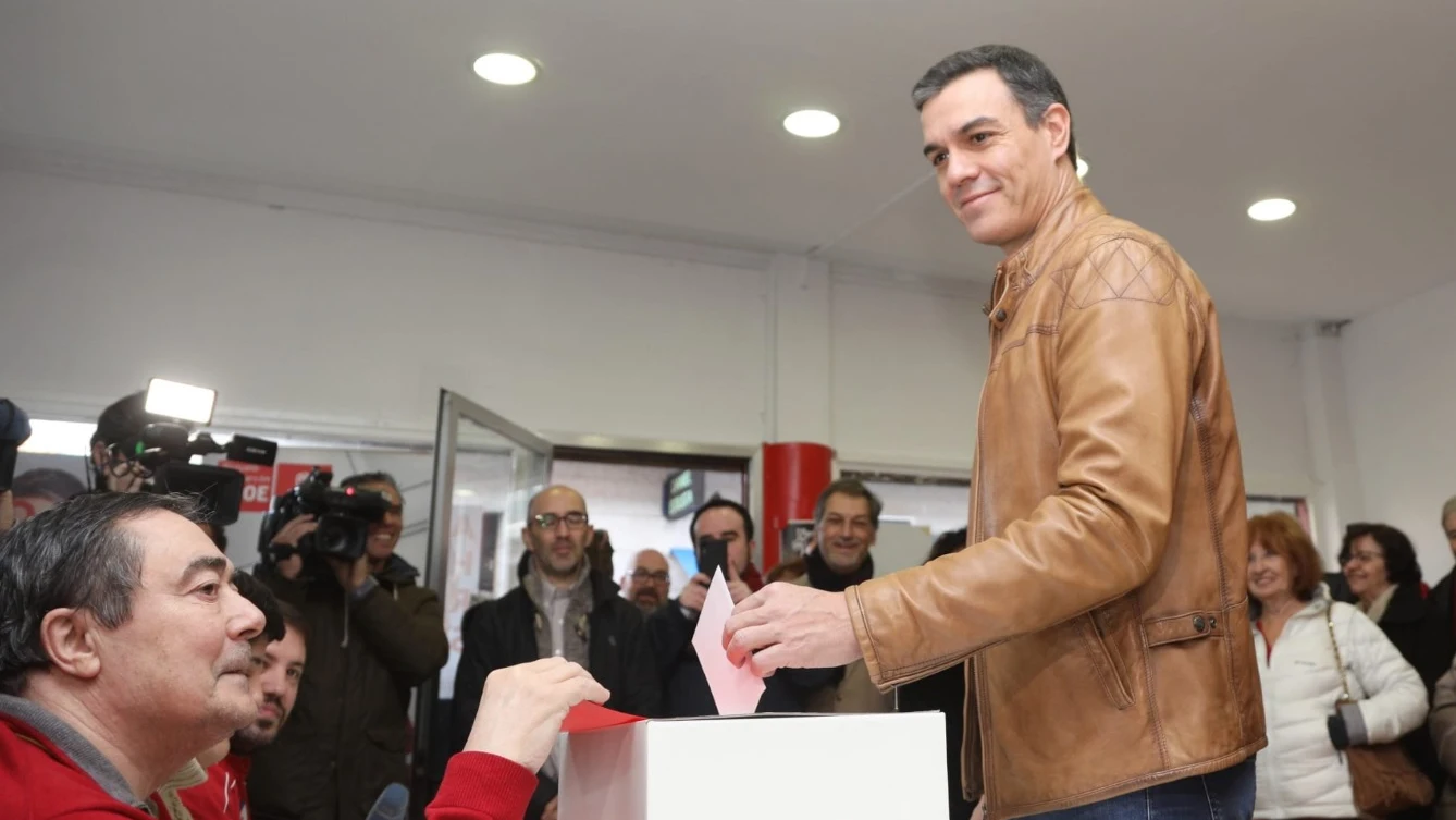 Pedro Sánchez en la consulta a la militancia del PSOE