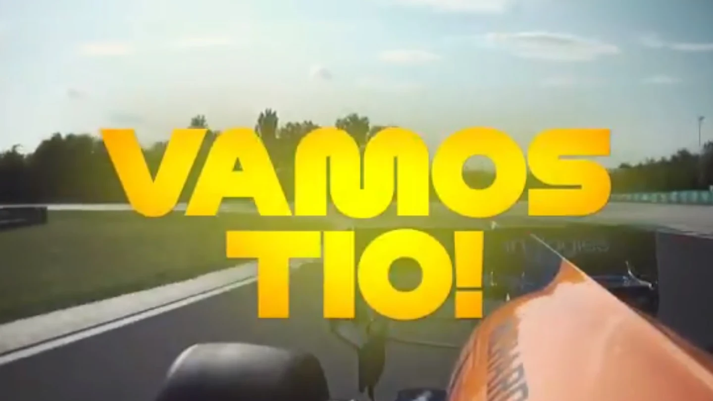 El ya célebre "¡Vamos, tío!" de Carlos Sainz en Hungría 2019 El ya célebre "¡Vamos, tío!" de Carlos Sainz en Hungría 2019