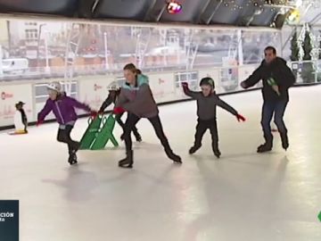Así es la pista de patinaje sobre hielo ecológico más grande de España Así es la pista de patinaje sobre hielo ecológico más grande de España