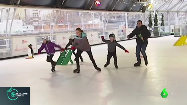 Así es la pista de patinaje sobre hielo ecológico más grande de España