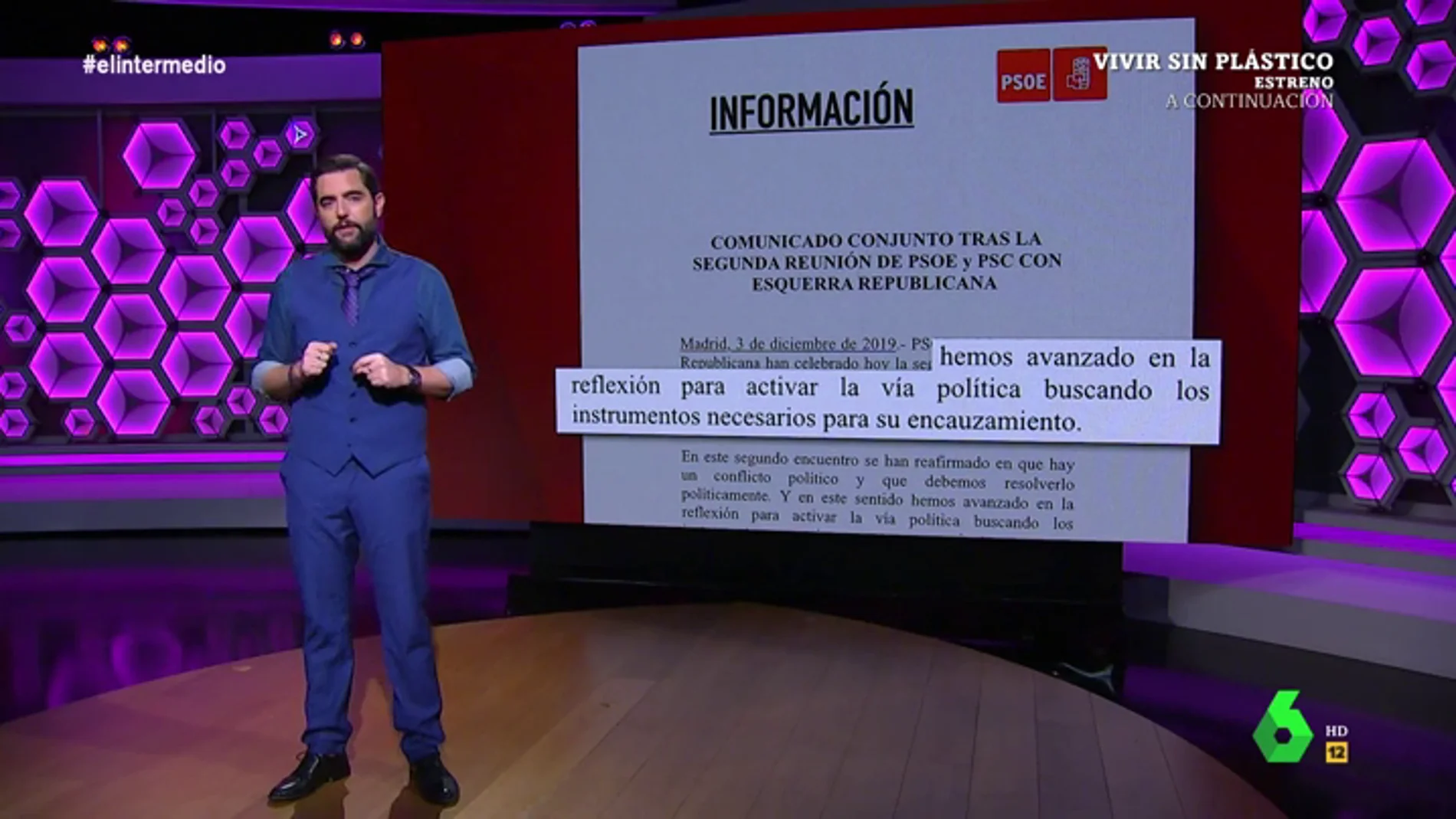 Dani Mateo 'destapa' los borradores del comunicado del PSOE tras su reunión con ERC (con dedicatoria de Ábalos a Rufián incluida)