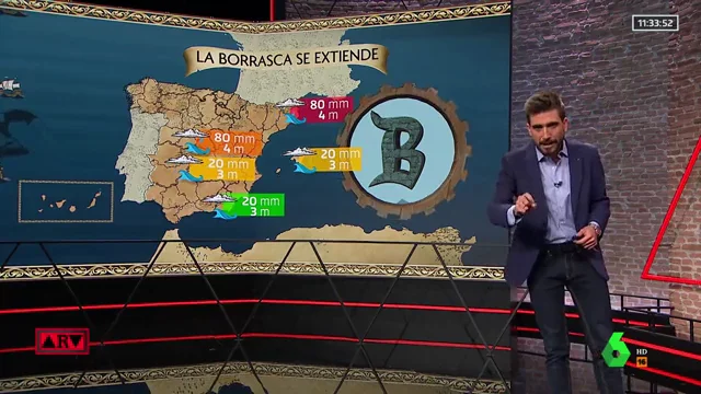 La gota fría se desplaza a Cataluña y Baleares: lluvias, rachas de viento y fuerte oleaje