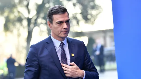 Pedro Sánchez, a su llegada a la cumbre de la OTAN Pedro Sánchez, Pedro Sánchez, a su llegada a la cumbre de la OTAN