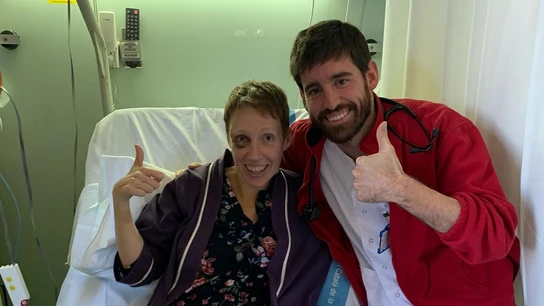 Audrey Match, en el Hospital Vall d’Hebron Audrey Match, en el Hospital Vall d’Hebron