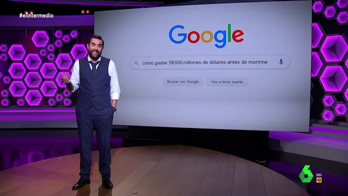 Dani Mateo da ideas a los 'padres' de Google para que gasten sus millones: "Un viaje a la luna o ir un día al cine" Dani Mateo da ideas a los 'padres' de Google para que gasten sus millones: "Un viaje a la luna o ir un día al cine"