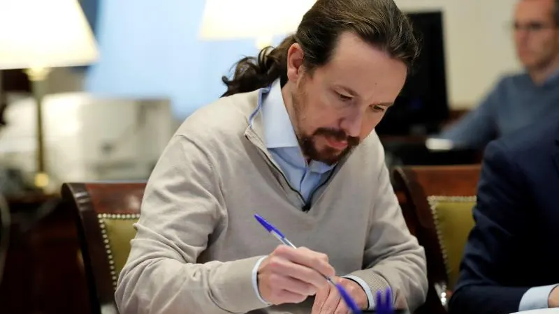 El líder de Podemos, Pablo Iglesias