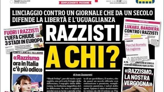 Portada de 'Corriere dello Sport' Portada de 'Corriere dello Sport'