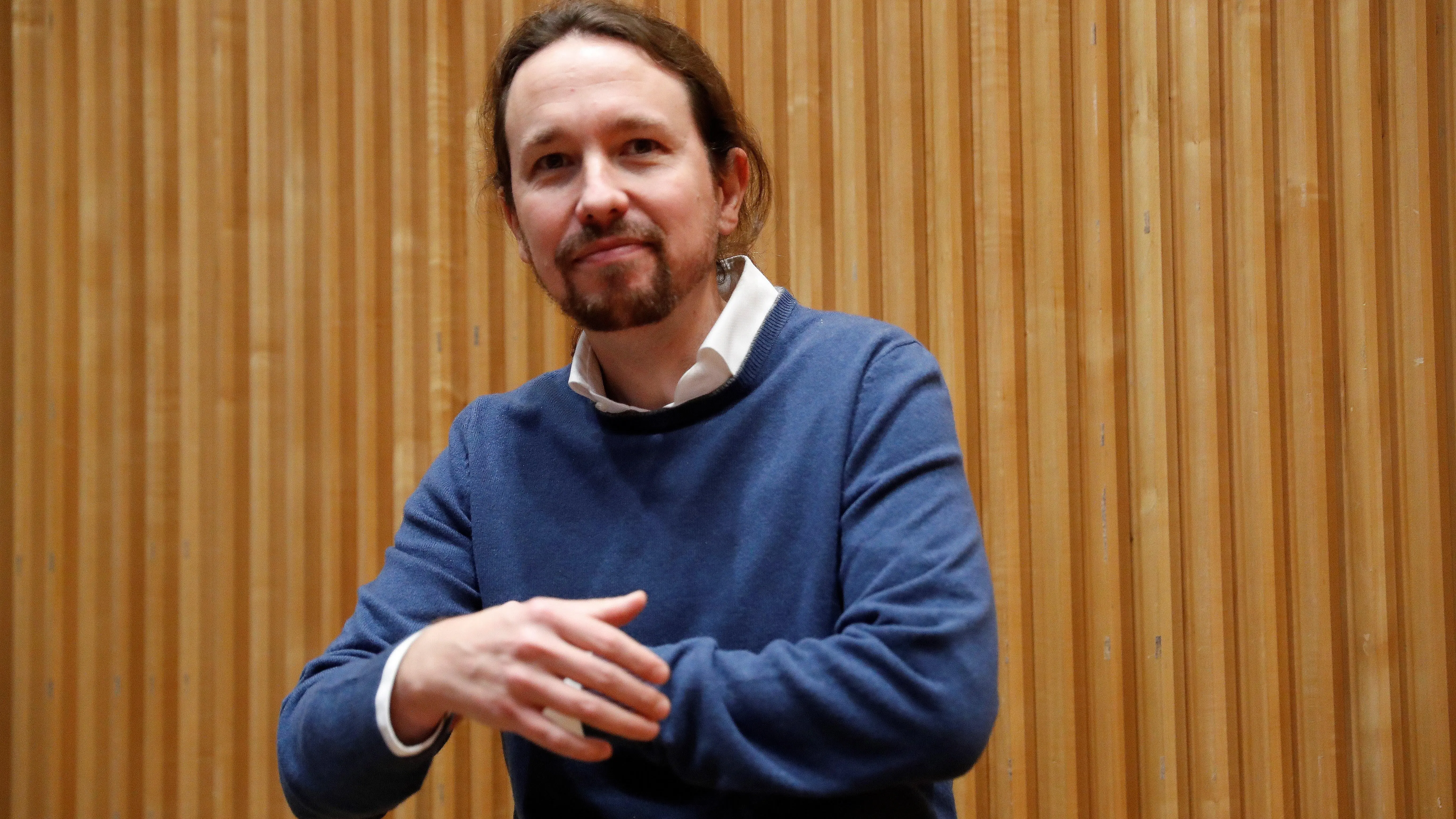 El líder de Podemos, Pablo Iglesias