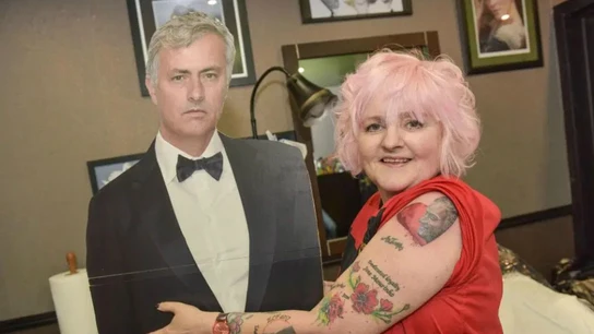Vivien Bodycote, con un Jose Mourinho Vivien Bodycote, con un Jose Mourinho