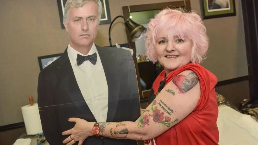 Vivien Bodycote, con un Jose Mourinho