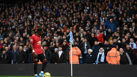 Fred, ante la afición del Manchester City Fred, ante la afición del Manchester City