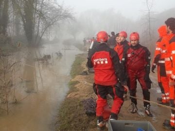 Los Bombers de la Generalitat en las tareas de rescate Los Bombers de la Generalitat en las tareas de rescate