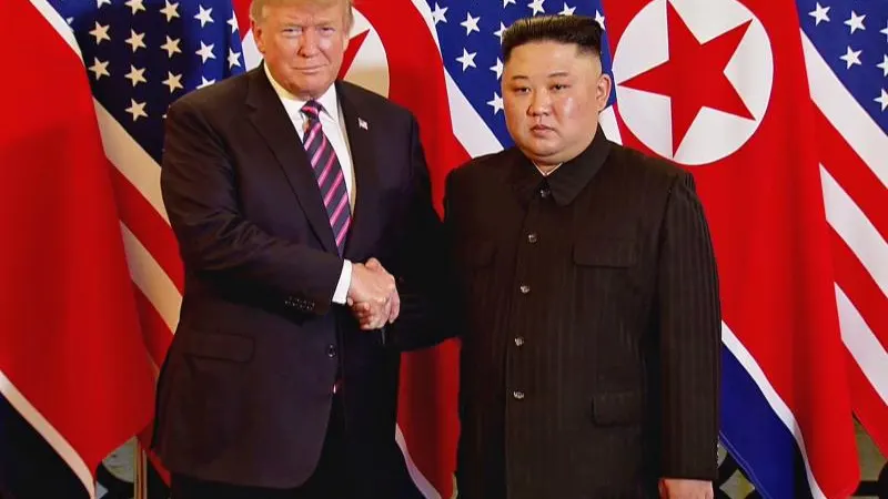 El presidente de EEUU, Donald Trump, junto al líder norcoreano, Kim Jong-un.