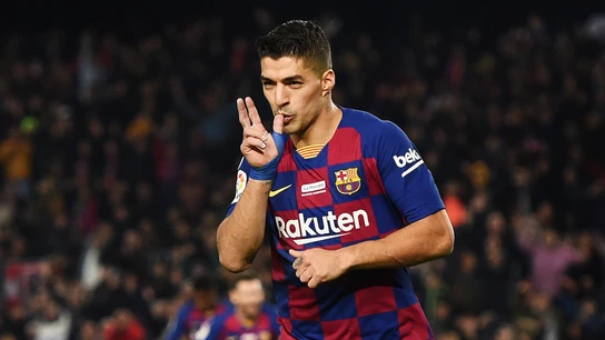 La clásica celebración de Luis Suárez Fútbol