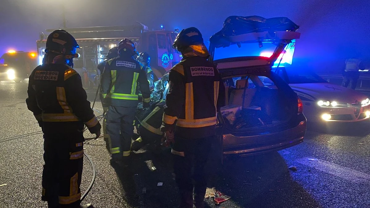 Accidente de tráfico en Móstoles, Madrid