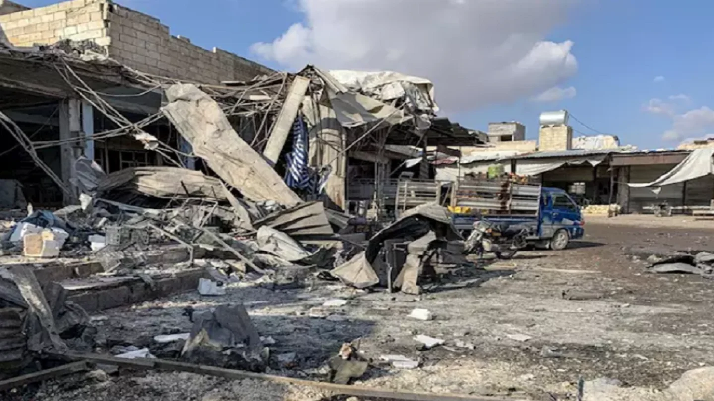 Imágenes de los bombardeos sobre Idlib (Siria). Imágenes de los bombardeos sobre Idlib (Siria).