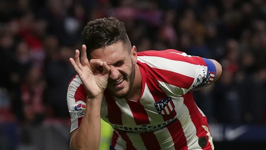 Koke celebra un gol Koke celebra un gol