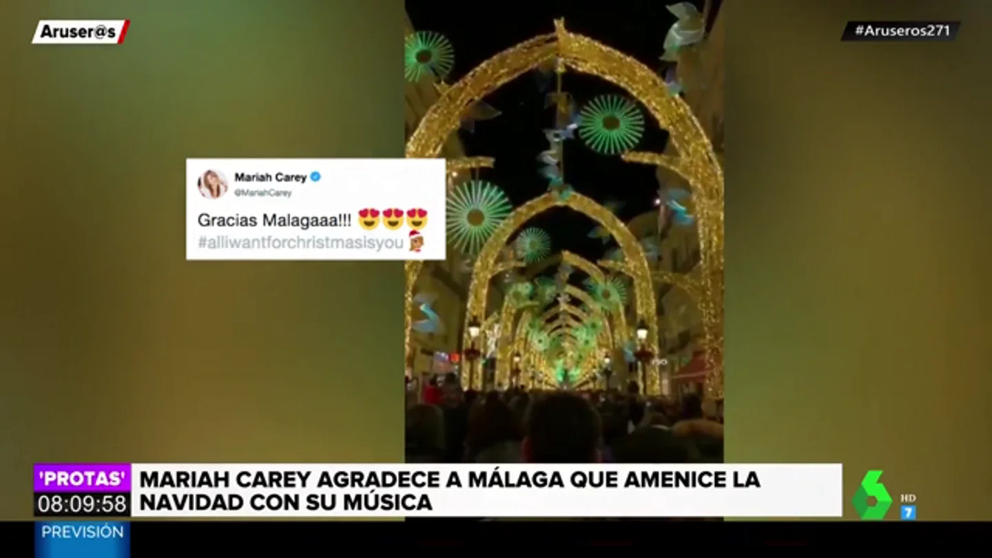 El tuit de Mariah Carey sobre las luces de Navidad de Málaga que le habría gustado al alcalde de Vigo El tuit de Mariah Carey sobre las luces de Navidad de Málaga que le habría gustado al alcalde de Vigo