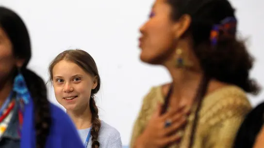 La activista sueca Greta Thunberg durante la Cumbre del Clima  La activista sueca Greta Thunberg durante la Cumbre del Clima