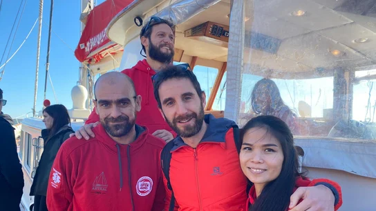 El actor Dani Rovira, a bordo del 'Astral' El actor Dani Rovira, a bordo del 'Astral'