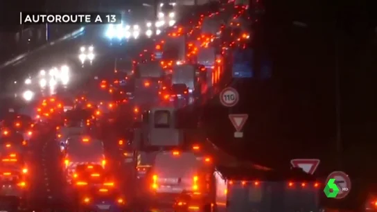 La peor jornada de la huelga en Francia deja atascos de más de 600 kilómetros en París La peor jornada de la huelga en Francia deja atascos de más de 600 kilómetros en París