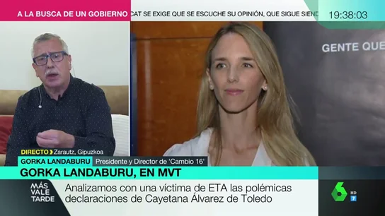 Gorka Landaburu, víctima de ETA: "Que Álvarez de Toledo venga a Euskadi para que le contemos lo que ha sido ETA" Gorka Landaburu, víctima de ETA: "Que Álvarez de Toledo venga a Euskadi para que le contemos lo que ha sido ETA"