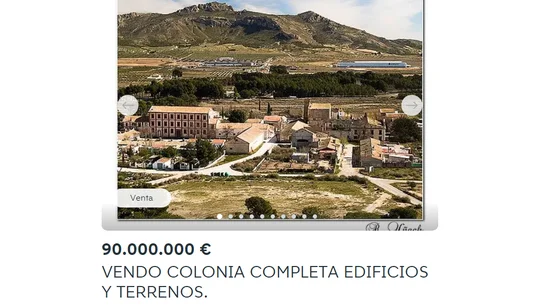 Anuncio de Wallapop en el que se oferta la Colonia de Santa Eulalia Anuncio de Wallapop en el que se oferta la Colonia de Santa Eulalia