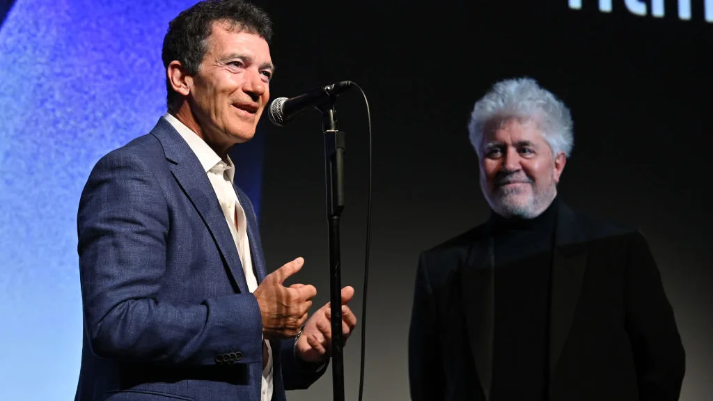 Antonio Banderas y Pedro Almodóvar