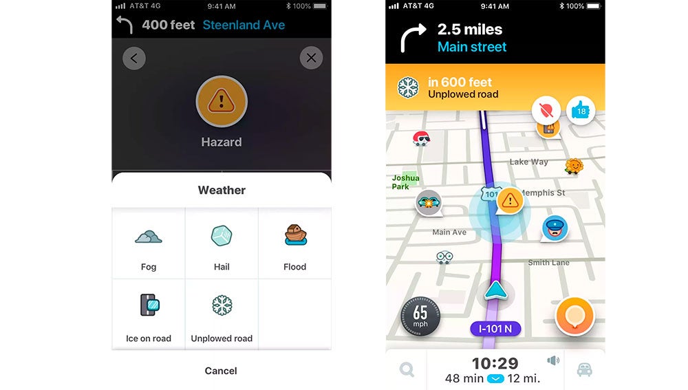 Nuevas advertencias de Waze