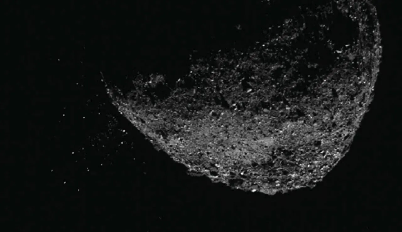La mision espacial OSIRIS REx capta erupciones en el asteroide Bennu