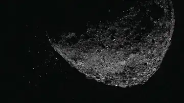 La mision espacial OSIRIS REx capta erupciones en el asteroide Bennu