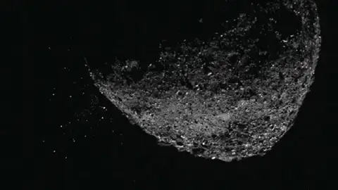 La mision espacial OSIRIS REx capta erupciones en el asteroide Bennu La mision espacial OSIRIS REx capta erupciones en el asteroide Bennu