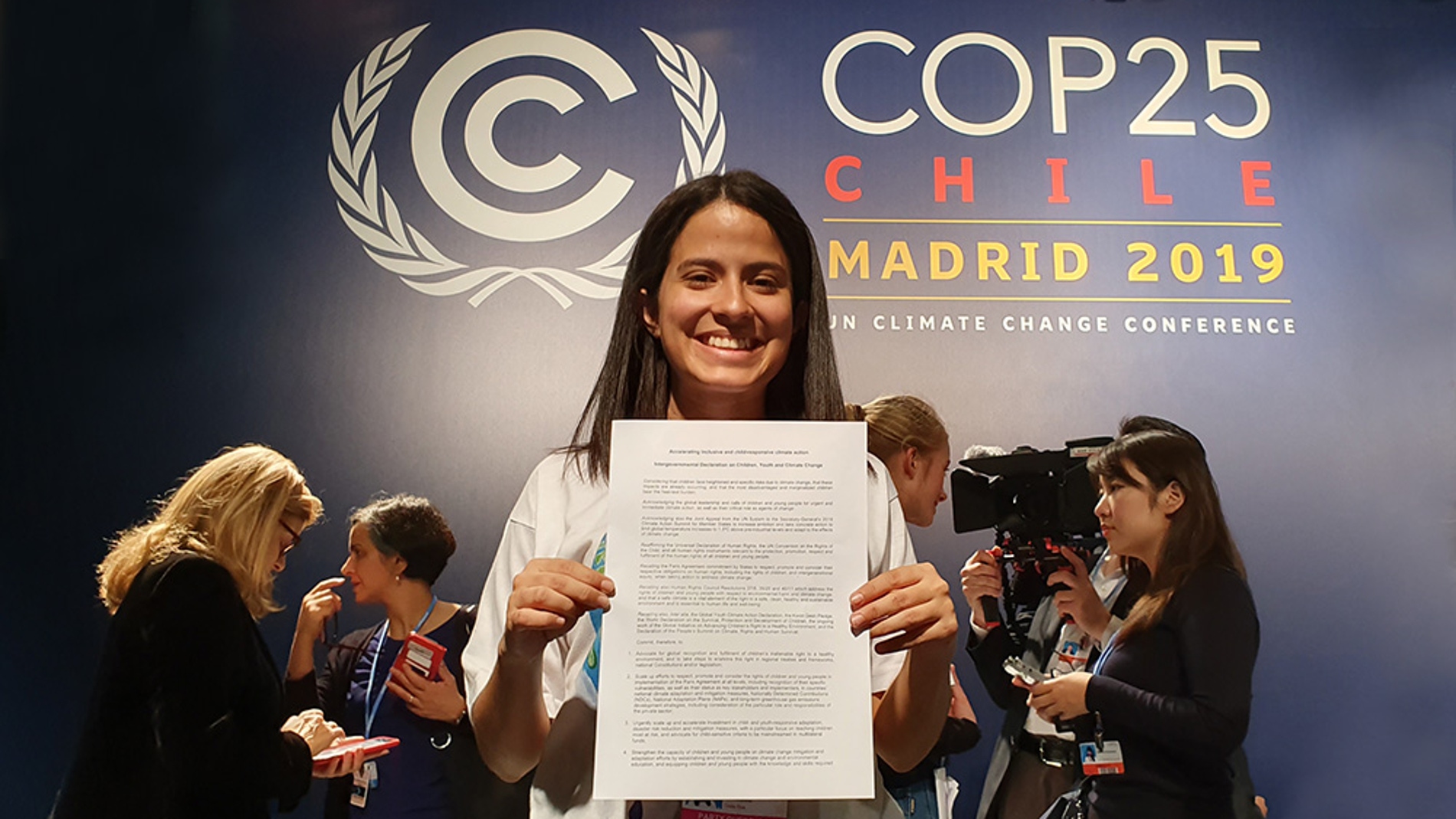 Una declaracion para incluir a ninos ninas y jovenes en las politicas climaticas