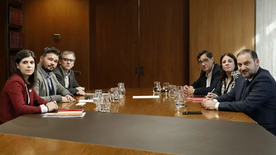Reunión entre ERC y PSOE Reunión entre ERC y PSOE