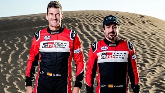 Fernando Alonso y Marc Coma Fernando Alonso y Marc Coma