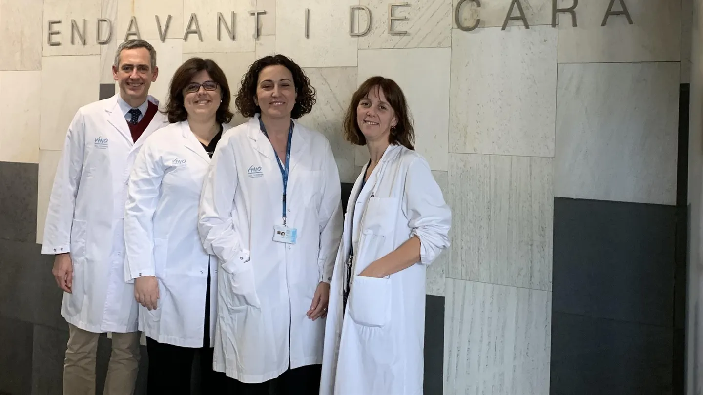 Santiago Escrivá, Mafalda Oliveira, Cristina Saura y Laia Garrigós del VHIO Santiago Escrivá, Mafalda Oliveira, Cristina Saura y Laia Garrigós del VHIO