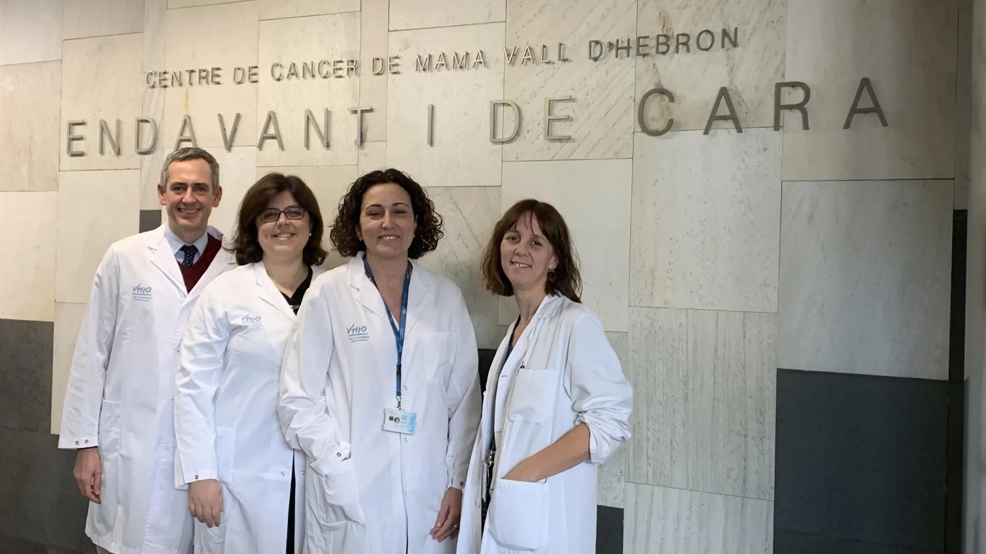 Santiago Escrivá, Mafalda Oliveira, Cristina Saura y Laia Garrigós del VHIO