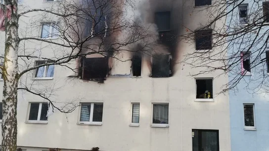 El estado del edificio tras la explosión El estado del edificio tras la explosión