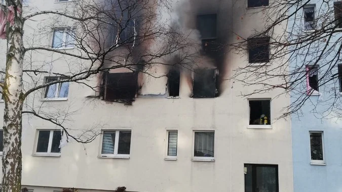 El estado del edificio tras la explosión