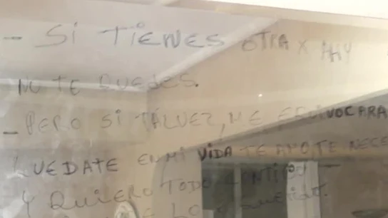Mensajes de Flor a su pareja asesinada Mensajes de Flor a su pareja asesinada