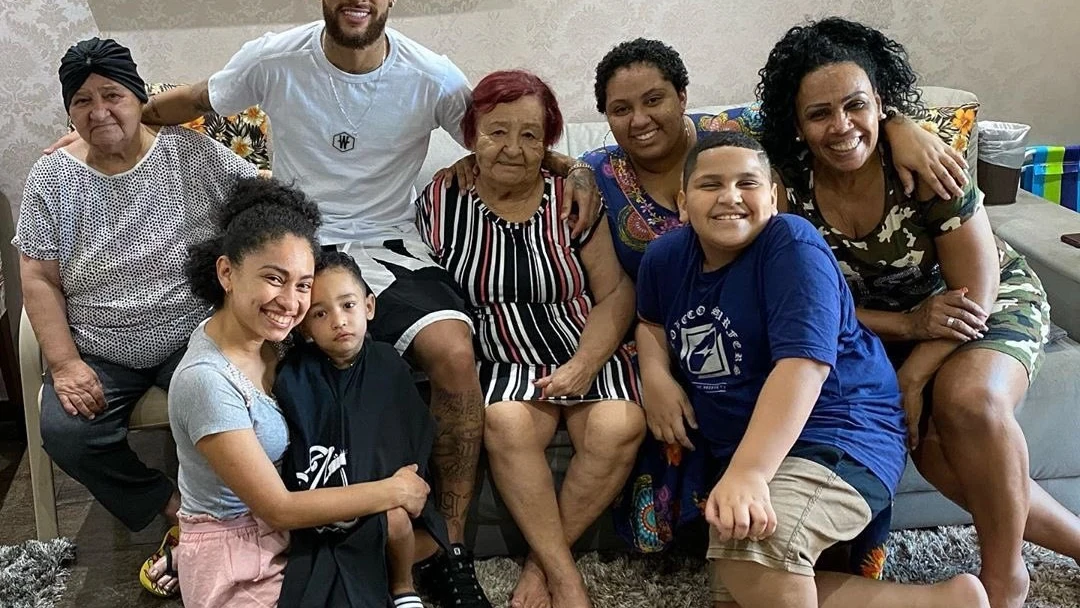 Neymar, junto a su familia en Navidad