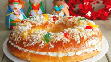 Roscón de Reyes con nata