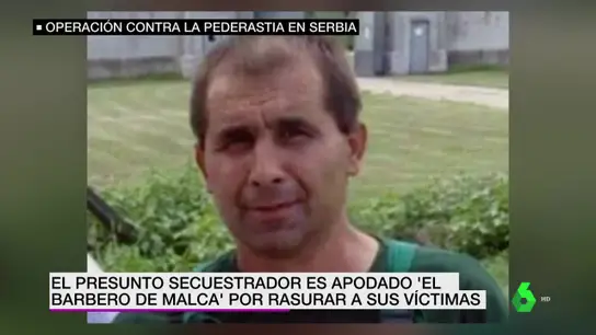 El presunto secuestrador de una niña de 12 años en Serbia. El presunto secuestrador de una niña de 12 años en Serbia.