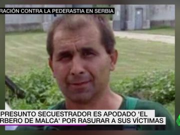 El presunto secuestrador de una niña de 12 años en Serbia. El presunto secuestrador de una niña de 12 años en Serbia.